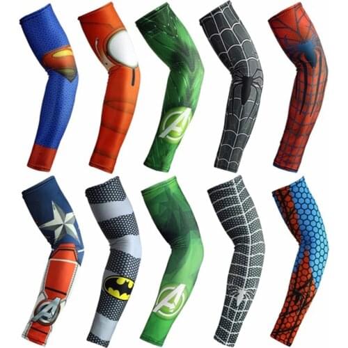 1 Pair Ice Silk Breathable UV Protection Running Arm Sleeves Basketball Elbow Pad Sport Cycling Outdoor Motorcycle Arm Warmers
