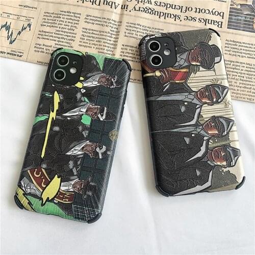 Funny Black Men Silicone Phone Cover Protected Decoration Shell Case for iPhone X/XS XR 11 Pro Max чехол на айфон
