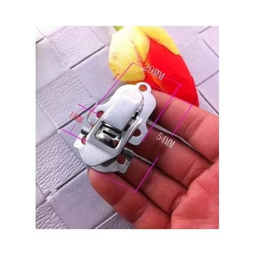 Stainless steel lock box bags hasps gift box buckle lock box double lock DIY material