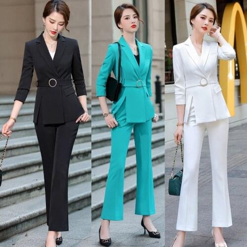 Suit Coat Female Spring and Autumn Western Style British Style Female President Suit Fashion Tailored Suit Temperament Goddess