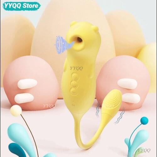 Female vagina suction vibrator sex toy G-Spot oral sex clitoral suction cup stimulator female masturbation adult products for 18