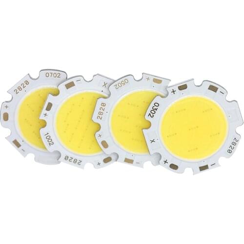 10Pcs LED Beads COB Chip Light-Emitting Diode Bridgelux Chip 3W 5W 7W 10W 2820 CRI80 Warm/Natural/White for Led Cob DIY Led Bulb