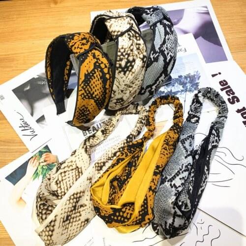 36pcs/lot DIY Simple Multi Fabrics Snakeskin Grain Cross Hair Bands Elasticity HeadBands Hair Styling Tools Accessory HA1285