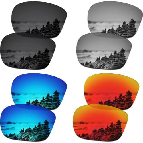 SmartVLT 4 Pairs Polarized Sunglasses Replacement Lenses for Oakley Sliver F - 4 Colors