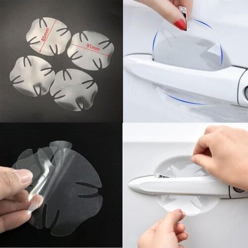 4pcs Car Door Handle Bowl Protector Sticker for Chery Tiggo Fulwin A1 A3 QQ E3 E5 G5 V7 EMGRAND EC7 EC7-RV EC8