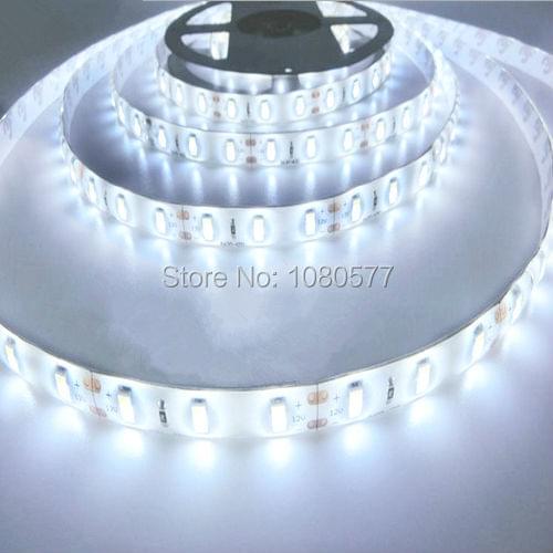 5m/reel 60 led/m 5630 / 5730 SMD Light strip 12V Flexible Waterproof LED Strip White Warm White Red Green Blue Free Ship