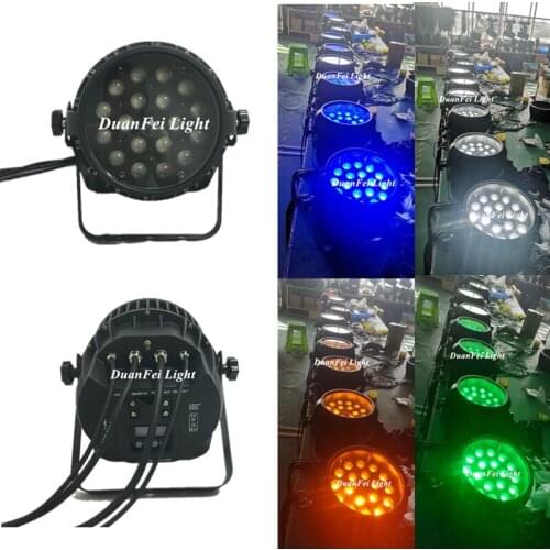 6pieces 18x18w wireless led par wash dmx rgbwauv wall washer led spot par outdoor ip65 waterproof 6in1 wash zoom par