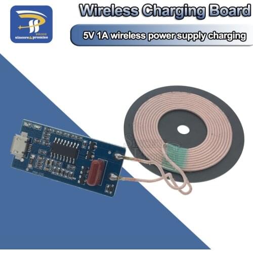 5V 1A wireless power supply charging 5W wireless charger transmitter universal quick charge DIY Kit Micro USB Charging Coil