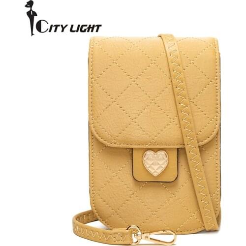 Brand Women Small Shoulder Bags Solid Color Flap Hasp Phone Crossbody Bag Casual Lady Cellphone Messenger Bags