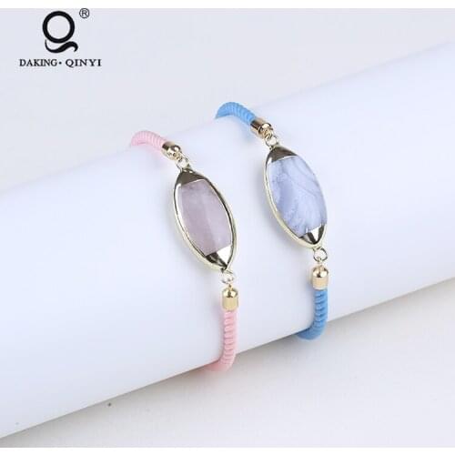 CZ Micro Pave Handmade Charm Adjustable Diy Cord Bracelet For Women