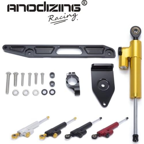 Motorcycle CNC Steering Damper Stabilizerlinear Reversed Safety Control with Bracket For YAMAHA XJR 1300 2002-2015 2003 2004