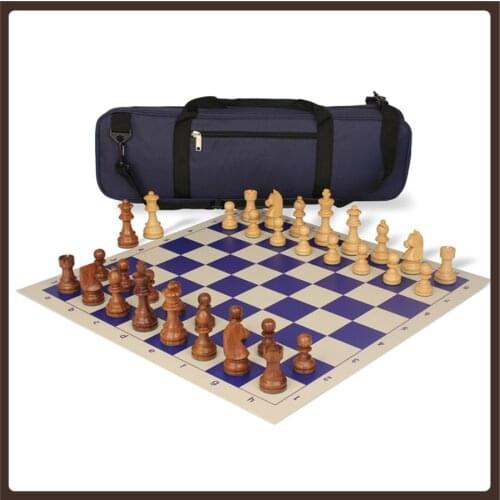 Wooden Portable Chess Professional Official Tournament Staunton Leather Board Backpack Storage Juego De Ajedrez Educational Toys