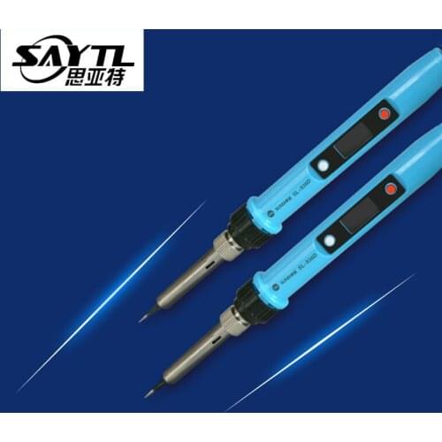 SAYTL Electric soldering iron temperature adjustable 220V 80W LCD Digital Display Welding Solder iron rework station Tools