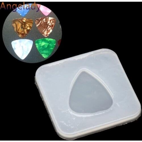 Geometric Triangle Plectrum Silicone Mold Jewelry Pendant Resin Casting DIY Mold JUL3