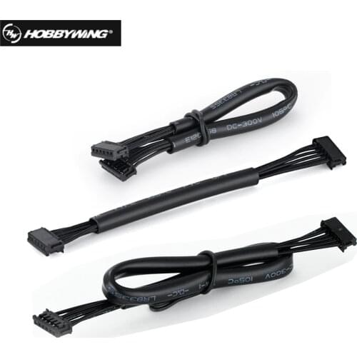 Hobbywing 80mm 140mm 200mm 300mm 400mm Sensor Harness Cable Hall Sensor Cable for Xerun Series Sensored BL Motor adapte