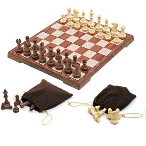 2019 Folding International Chess Set Pieces Set Board Game Funny Game Chessmen Collection Portable Board travel games
