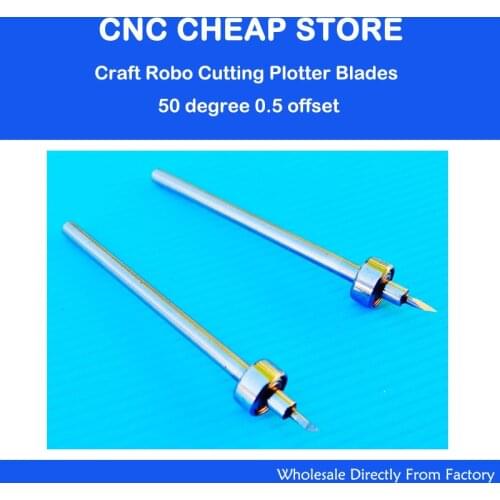 2pcs HQ Wishblade Silhouette Craft Robo Graphtec Cutting Plotter Vinyl Cutter Blades 50 Degree CraftRobo