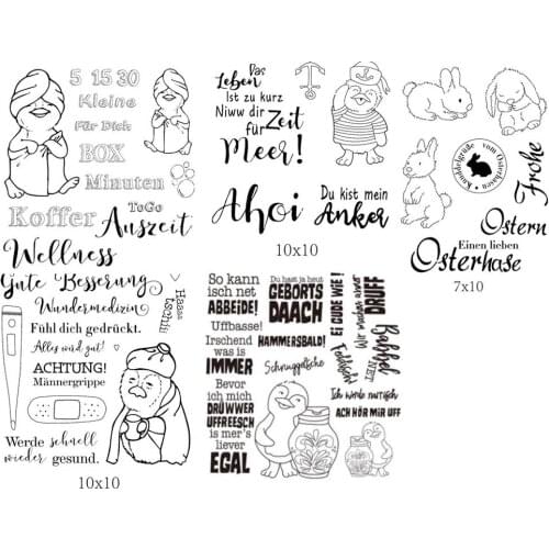 German Clear Stamp Or Cutting Dies for DIY Scrapbooking/Card Making/Kids Fun Decoration Supplies A2145