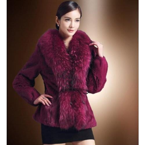New large size womens fur coats winter jackets and thick warm coat high quality fur coat 100% natural fur