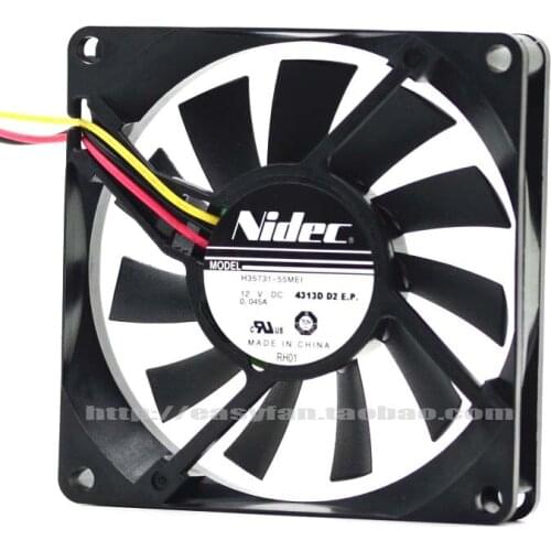 NEW NIDEC H35731-55MEI 8015 8cm Ultra thin silence 2lines 12V 0.045A cooling fan