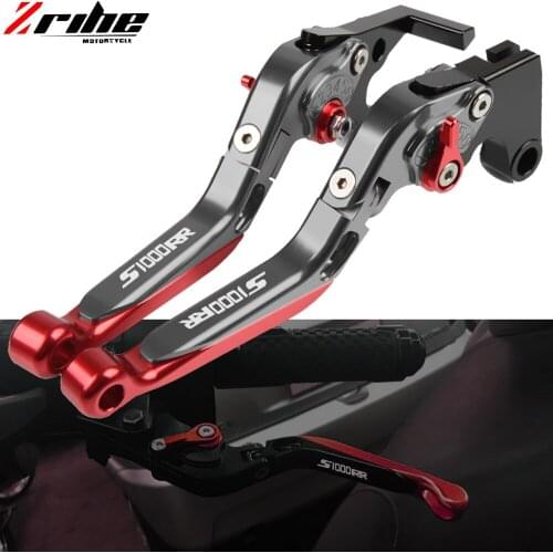 For BMW S1000RR S1000R S 1000RR S1000 RR 2015 2016 CNC Motorcycle Clutch Brake Lever Extendable Adjustable Hand Grip Handlebar