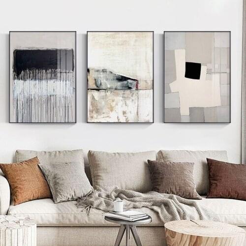 Frameless Nordic modern minimalist abstract poster living room home decoration restaurant creative printing wall painting core