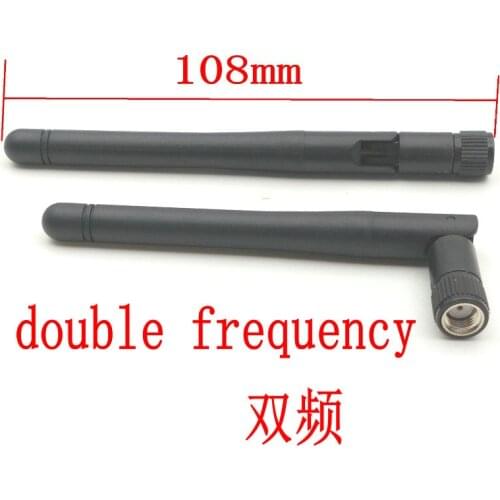 100pcs 2.4Mhz double frequency 3dBi RP SMA Omni WIFI Antenna for wireless router connector