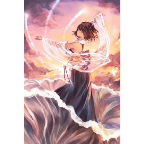 DIY Embroidery Full Square Round Diamond Painting Anime Aesthetic Characters Cross Stitch Rhinestone Mosaic Art Home Decor JX332