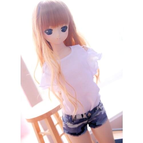 BJD Doll Clothes Summer Tops Blouse Casual puff sleeve white Chiffon DDM/DDL 1/3 1/4 1/6 Doll Accessories