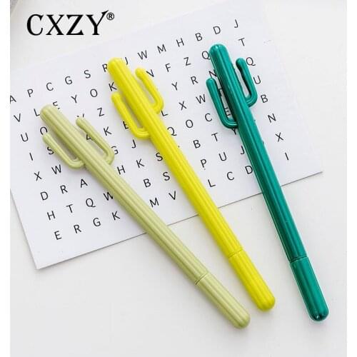 CXZY creative cactus Succulent Plants gel pens 0.5mm Black ink stationary pen kawaii cute korea japanese office school 1Z803