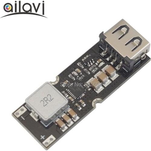 DC-DC Boost Module 3.2V3.7V4.2V To 5V9V12V Single Lithium Battery Step Up Voltage USB QC2.0 QC3.0 FCP Fast Charging Converter