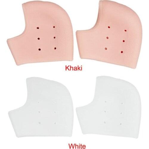 By DHL 500pcs Foot Chapped Care Tool Moisturizing Gel Heel Socks Cracked Skin Care Protector Pedicure Health Monitors Massager