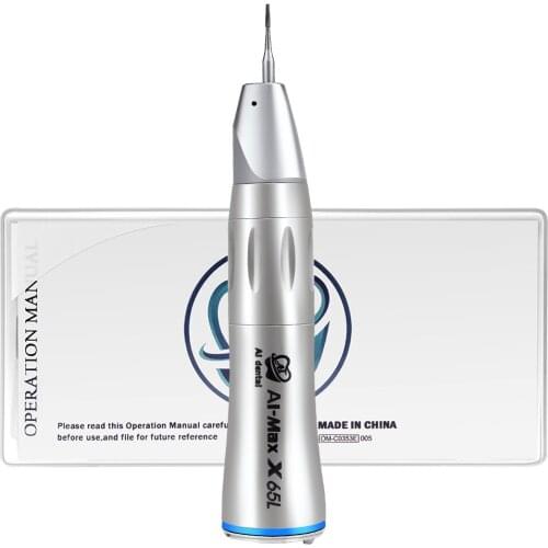 Slow speed surgical straight handpiece 1:1 with optical fiber inner water spray dental parts supply companies