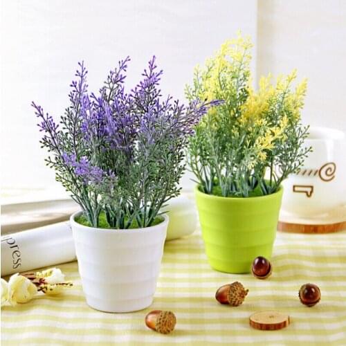 Artificial Flower The simulation of artificial flowers bonsai decoration Wheat floriculture Pastoral Home decor outdoor party +B