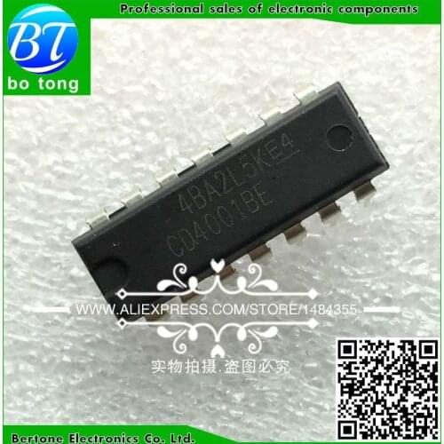 20PCS CD4001 CD4001BE HEF4001BE HEF4001 DIP-14 Switching Controllers SMPS Controller new original