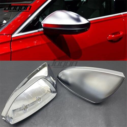 LHD Silver Side Wing Rearview Rear View Mirror Replace Cover Trim Cap Case For Audi A6 C8 4K A7 4K8 A8 D5 2018 2019