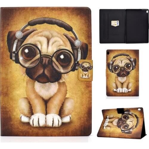 Cute animal printing case for Lenovo Tab M10 HD TB-X505F TB-X505L TB-X605F TB-X605M stand cover holder