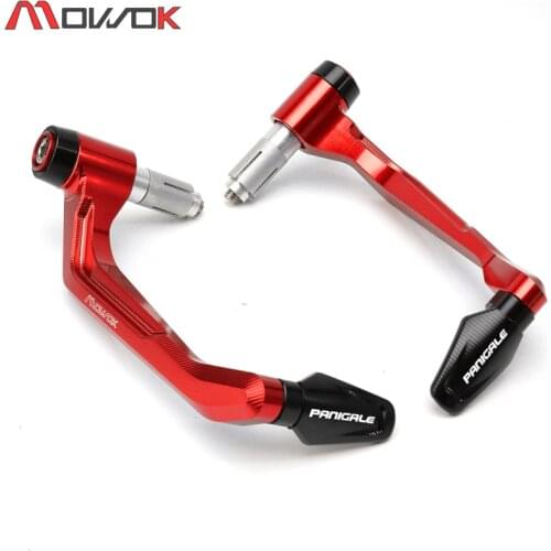 Motocycle CNC Handlebar grips Bar Ends + Brake Clutch Levers Guard Protector For DUCATI 899 959 1199 1299 Panigale / S/ Tricolor