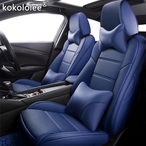 Kokololee Custom Leather car seat cover set For Ford Everest Territory Explorer Mustang Ranger Automobiles Seat Covers car seat