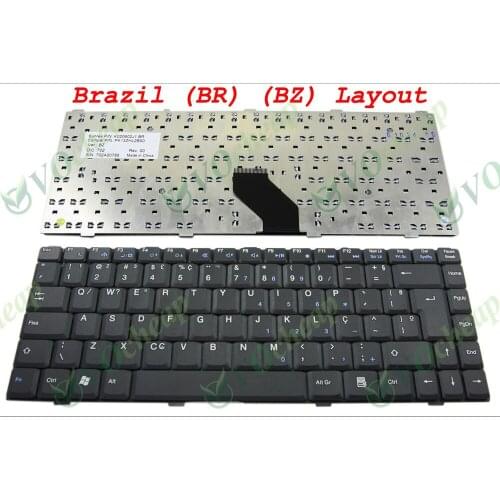 New Laptop keyboard for ASUS Z96 S96 For Dell 1425 1427 1428 For toshiba STI IS1454 philco phn14003 B Black Brazil BR K020602J1