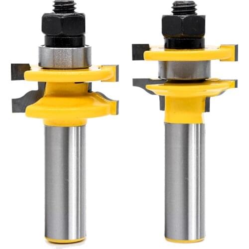 Ogee 2 Bit Rail and Stile Router Bits Set - 1/2" Shank 3/4" cut height