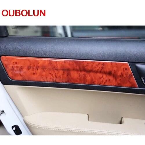 OUBOLUN ABS Special Paint Inner Door Side Handle Styling Trim Panel Cover 4pcs/set For Honda CRV 2007 2008 2009 2010