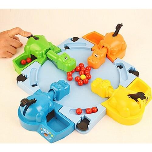 Feeding Hungry Hippo Marble Swallowing Ball Table Game Interactive With Parent And Kids Educational Toys For Children
