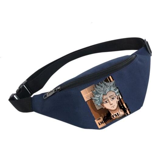 Anime Waist Bag women Belt Waterproof Chest Handbag Unisex Fanny Pack Ladies Waist Pack Belly Bags For The Seven Deadly Sins