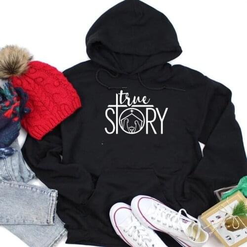 Nativity Christmas True Story Christian design hoodies Christian Bible baptism personality Instagram fashion warmer pullovers
