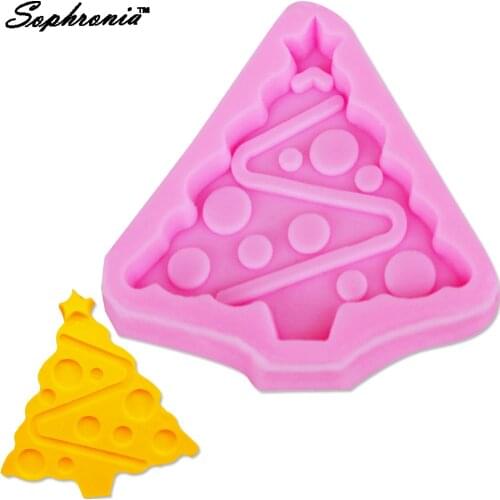 Sophronia DIY Christmas Trees 1pcs UV Resin Silicone Mold for Crystal Epoxy Small Pendant Trinkets, Pendants, Necklaces, F1109