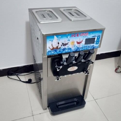Hot Sale Silver Ice Cream Machine Desktop Dessert Soft Ice Cream Makers