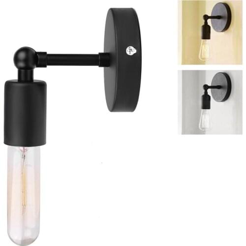 Wall Lamp Modern Loft Wall Light Sconce Industrial Edison Home Lighting Black Wire Lamp Holder E27 Socket AC 85-240V