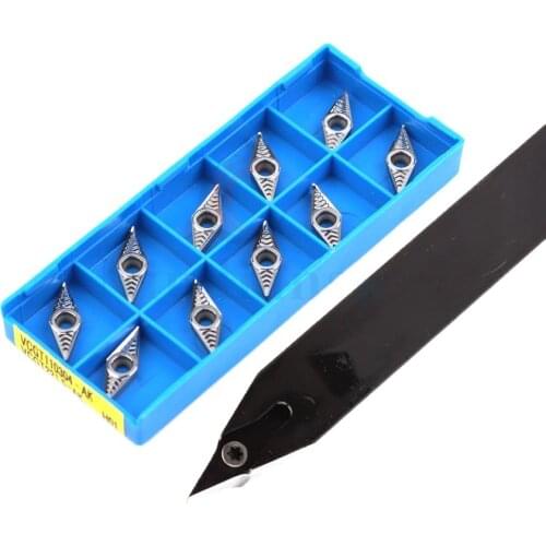 SVVCN1010H11/2525M11 CNC lathe External tools turning arbor+VCGT aluminum blade VCMT11 Steel and stainless steel universal blade