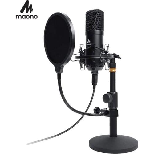 USB Microphone Kits PC Condenser Podcast Streaming Microphone 192KHZ/24BIT Karaoke Mic for Computer YouTube Gaming Recording